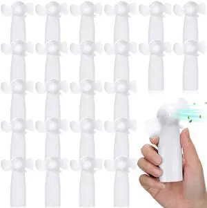 24 Pcs Mini Portable Fan Bulk Handheld Battery Operated Portable Small Personal Fans for Wedding Summer Travel Beach Outdoor Cooling Gift, Battery Not Include(White) 24 Pcs Mini Portable Fan Bulk Handheld Battery Operated Portable Small Personal Fans for Wedding Summer Travel Beach Outdoor Cooling Gift, Battery Not Include(White)