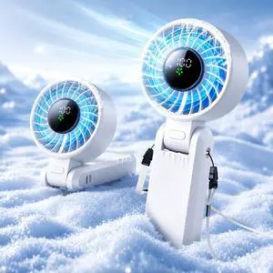 5200mAhPortable Handheld Fans for Travel, High-Speed Motor, Rechargeable Hand Held Fan, 5 Speed,180°Foldable, Small Personal Fan,4-IN-1 Hand/Desk/Waist/Neck Fans,Summer Beach Travel Essentials 5200mAhPortable Handheld Fans for Travel, High-Speed Motor, Rechargeable Hand Held Fan, 5 Speed,180°Foldable, Small Personal Fan,4-IN-1 Hand/Desk/Waist/Neck Fans,Summer Beach Travel Essentials