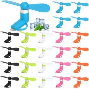 24 Pack Handheld Mini Fan Bulk, 2-in-1 Portable Mini Cell Phone Fan Compatible for iPhone, iPad, Samsung, Android Smartphone, Tablet - Colorful and Powerful Cell Phone Summer Accessories 24 Pack Handheld Mini Fan Bulk, 2-in-1 Portable Mini Cell Phone Fan Compatible for iPhone, iPad, Samsung, Android Smartphone, Tablet - Colorful and Powerful Cell Phone Summer Accessories