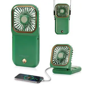 Mini Fan,USB Portable Charger Handheld Fan, Small Personal Fan with 3 Speeds Neck Fan 3000mAh Power Bank Mini Fan,USB Portable Charger Handheld Fan, Small Personal Fan with 3 Speeds Neck Fan 3000mAh Power Bank