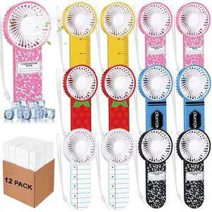 12 Pcs Mini Handheld Fans Bulk Back to School Gifts Electric Portable Hand Held Fans Battery Powered for Outdoor Summer Travel Beach Cooling Gifts 12 Pcs Mini Handheld Fans Bulk Back to School Gifts Electric Portable Hand Held Fans Battery Powered for Outdoor Summer Travel Beach Cooling Gifts