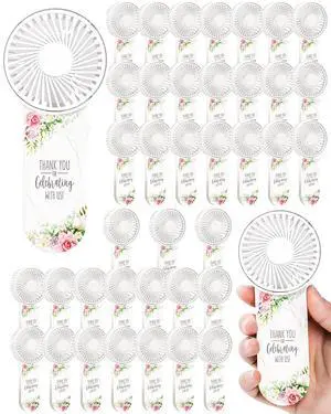 50 Pcs Wedding Mini Fans - Personal Portable Mini Handheld Electric Fans for Wedding Favor - Bulk Battery Powered, Battery Not Include, Elegant ForestGreen 50 Pcs Wedding Mini Fans - Personal Portable Mini Handheld Electric Fans for Wedding Favor - Bulk Battery Powered, Battery Not Include, Elegant ForestGreen