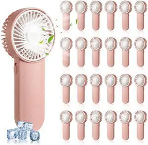 24 Pcs Mini Portable Fan Handheld Fan Bulk 1 Speed Electric Cute Battery Powered for Lash Makeup Women Men Travel Beach Camping Indoor Outdoor SummerPink 24 Pcs Mini Portable Fan Handheld Fan Bulk 1 Speed Electric Cute Battery Powered for Lash Makeup Women Men Travel Beach Camping Indoor Outdoor SummerPink