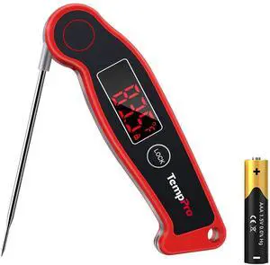 Waterproof Digital Meat Thermometer for Grilling with Ambidextrous Backlit & Thermocouple Instant Read Kitchen Cooking Food Thermometer for Candy Oil BBQ Smoker (Previously ThermoPro) Waterproof Digital Meat Thermometer for Grilling with Ambidextrous Backlit & Thermocouple Instant Read Kitchen Cooking Food Thermometer for Candy Oil BBQ Smoker (Previously ThermoPro)