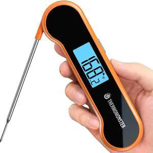 0.5 Sec Instant Read Meat Digital with ±0.5 Precision, Food Thermometer for Cooking Kitchen Gadgets, Oven Grill Candy BBQ Essentials Accessories, Gifts for Him Dad Men Birthday, Orange 0.5 Sec Instant Read Meat Digital with ±0.5 Precision, Food Thermometer for Cooking Kitchen Gadgets, Oven Grill Candy BBQ Essentials Accessories, Gifts for Him Dad Men Birthday, Orange