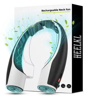 AI Neck Fan, 4 Speeds Adjustable Portable Personal Fan Rechargeable, 4000 mAh Battery Faster Cooling Wearable Fan, Ultra Quiet for Home, Office, Travel, Outdoor - Black AI Neck Fan, 4 Speeds Adjustable Portable Personal Fan Rechargeable, 4000 mAh Battery Faster Cooling Wearable Fan, Ultra Quiet for Home, Office, Travel, Outdoor - Black