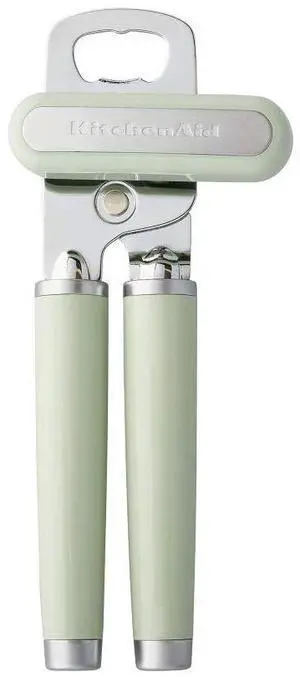 Classic Multifunction Can Opener and Bottle Opener Easy to Use, Razor Sharp Stainless Steel Cutting Wheel, Soft Ergonomic Handles, Pistachio Classic Multifunction Can Opener and Bottle Opener Easy to Use, Razor Sharp Stainless Steel Cutting Wheel, Soft Ergonomic Handles, Pistachio