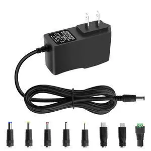 5V 1A DC Power Supply Adapter 5W AC/DC Charger AC 100V-240V to D C 5 Volt 1Amp 0.5A Replacement Power Cord for Security Camera Baby Monitor Graco Swing TV Box Raspberry Pi Type C with 8TIPS 5V 1A DC Power Supply Adapter 5W AC/DC Charger AC 100V-240V to D C 5 Volt 1Amp 0.5A Replacement Power Cord for Security Camera Baby Monitor Graco Swing TV Box Raspberry Pi Type C with 8TIPS