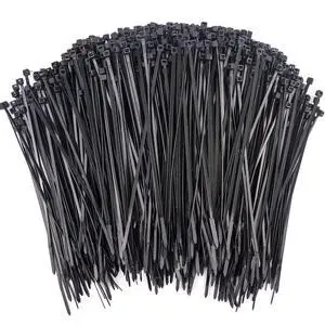 1000 Pcs Zip Ties, 6 Inch Self-Locking Nylon Cable Ties, Premium Heavy Duty Plastic Wire Ties Wraps for Indoor and Outdoor (Black) 1000 Pcs Zip Ties, 6 Inch Self-Locking Nylon Cable Ties, Premium Heavy Duty Plastic Wire Ties Wraps for Indoor and Outdoor (Black)