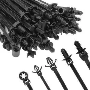 110 PCS Automotive Installation Black Push Mount Cable Zip Ties Assorted Sizes, Heavy Duty Self-Locking UV Resistant Wire Ties - For Indoor Wire Bundling, Construction, Automotive 110 PCS Automotive Installation Black Push Mount Cable Zip Ties Assorted Sizes, Heavy Duty Self-Locking UV Resistant Wire Ties - For Indoor Wire Bundling, Construction, Automotive