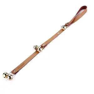 Leather Dog Doorbells for Door Knob, Adjustable Brass Potty Training Bells for Puppy to Go Outside, Easy Dog Door Bell for Potty Training Leather Dog Doorbells for Door Knob, Adjustable Brass Potty Training Bells for Puppy to Go Outside, Easy Dog Door Bell for Potty Training