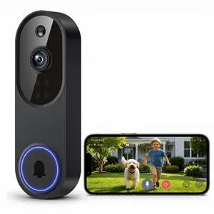 Video Doorbell Camera, Wireless Security Camera, 1080p, Battery Powered, AI Motion Detection, Night Vision, Two-Way Audio, Cloud Storage, 2.4 GWi-Fi, for Visitor, Baby Monitor Video Doorbell Camera, Wireless Security Camera, 1080p, Battery Powered, AI Motion Detection, Night Vision, Two-Way Audio, Cloud Storage, 2.4 GWi-Fi, for Visitor, Baby Monitor