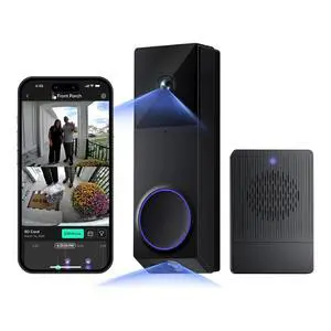 Wireless Duo Cam Video Doorbell (Chime Included), Battery Powered, 2K Full HD Video, 2 Cameras (People and Package), 2-Way Audio, Color Night Vision Wireless Duo Cam Video Doorbell (Chime Included), Battery Powered, 2K Full HD Video, 2 Cameras (People and Package), 2-Way Audio, Color Night Vision