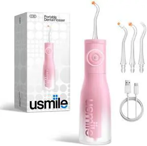 Cordless Water Flosser, 300ml Large Tank, 5 Pressure Levels Deep Clean, S-Shaped Nozzles for Braces & Sensitive Gums, USB-C Rechargeable, IPX7 Waterproof, Portable Travel & Home Use(Pink) Cordless Water Flosser, 300ml Large Tank, 5 Pressure Levels Deep Clean, S-Shaped Nozzles for Braces & Sensitive Gums, USB-C Rechargeable, IPX7 Waterproof, Portable Travel & Home Use(Pink)