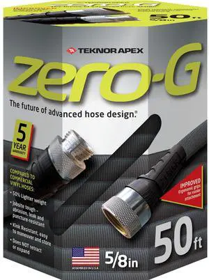 zero-G 4001-50 Lightweight, Ultra Flexible, Durable, Kink-Free Garden Hose, 5/8-Inch by 50-Feet,Black zero-G 4001-50 Lightweight, Ultra Flexible, Durable, Kink-Free Garden Hose, 5/8-Inch by 50-Feet,Black