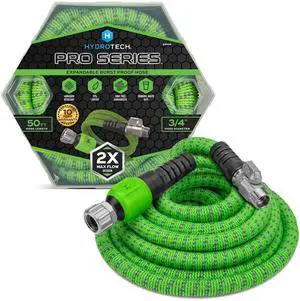 50 ft Expandable Garden Hose - Pro Series, 2x Max Flow, 3/4" No-Kink Flexibility, Lightweight Hose for Lawn, Garden, Car Washing, Deck and Patio Cleaning 50 ft Expandable Garden Hose - Pro Series, 2x Max Flow, 3/4" No-Kink Flexibility, Lightweight Hose for Lawn, Garden, Car Washing, Deck and Patio Cleaning