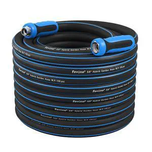 Heavy Duty Garden Hose 80 ft, Hybrid Polymer Water Hose Heavy Duty Garden Hose 80 ft, Hybrid Polymer Water Hose