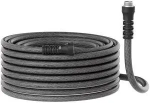 Garden Hose 100ft x 5/8",Flexible Water Hose,Lightweight Braided Hose with Swivel Handle,Leak-Free Connections, Male to Female Fittings, Kink Resistant Durable Hybrid Hose,Grey Garden Hose 100ft x 5/8",Flexible Water Hose,Lightweight Braided Hose with Swivel Handle,Leak-Free Connections, Male to Female Fittings, Kink Resistant Durable Hybrid Hose,Grey