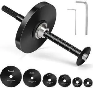 Inside Pipe Cutter for PVC Pipe, Cutter Tool Set with Scale - Adjustable Depth Gauge, 6PCS Saw Blades & 4" Black Hex Shank, Internal PVC ABS Pipe Cutter Set Inside Pipe Cutter for PVC Pipe, Cutter Tool Set with Scale - Adjustable Depth Gauge, 6PCS Saw Blades & 4" Black Hex Shank, Internal PVC ABS Pipe Cutter Set