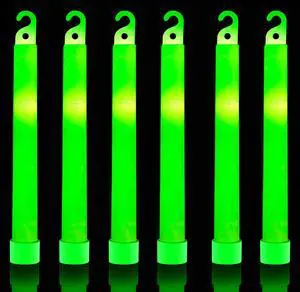 32 Ultra Bright 6 Inch Large Green Halloween Glowsticks - Chem Lights Sticks with 12 Hour Duration - Camping Glowsticks, Emergency Glow Stick For Storms Blackouts - Glowsticks for Parties Activities 32 Ultra Bright 6 Inch Large Green Halloween Glowsticks - Chem Lights Sticks with 12 Hour Duration - Camping Glowsticks, Emergency Glow Stick For Storms Blackouts - Glowsticks for Parties Activities