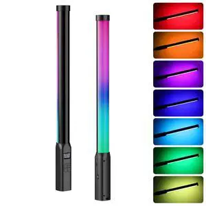 Handheld Light Wand, 360° RGB LED Video Light Stick for Photography, 3300mAh Rechargeable Tube Light for Video Shooting, 2500-9000K Dimmable Camera Light with LCD Handheld Light Wand, 360° RGB LED Video Light Stick for Photography, 3300mAh Rechargeable Tube Light for Video Shooting, 2500-9000K Dimmable Camera Light with LCD