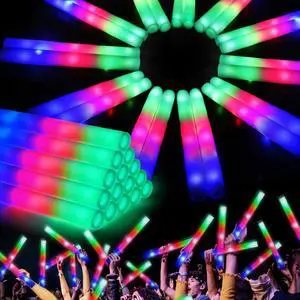 46PCS Foam Glow Sticks, Foam Light Up Sticks with 3 Modes Colorful Flashing, Glow Stick Bulk Party Pack, Glow in Dark Party Supplies, LED Foam Sticks Bulk for Wedding, Raves, Concert, Halloween 46PCS Foam Glow Sticks, Foam Light Up Sticks with 3 Modes Colorful Flashing, Glow Stick Bulk Party Pack, Glow in Dark Party Supplies, LED Foam Sticks Bulk for Wedding, Raves, Concert, Halloween