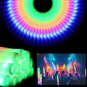36 Pcs LED Foam Glow Sticks Bulk,Glow in The Dark Party SuppliesFoam Light Up Sticks 3 Modes of Color Flashing for Birthday,Wedding,Raves,Carnival,Halloween Christmas,New Year,Concert 36 Pcs LED Foam Glow Sticks Bulk,Glow in The Dark Party SuppliesFoam Light Up Sticks 3 Modes of Color Flashing for Birthday,Wedding,Raves,Carnival,Halloween Christmas,New Year,Concert