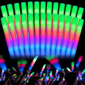 72PCS Foam Glow Sticks Bulk, Light Up in the Dark Party Supplies with 3 Colorful Flashing Modes, Glow Party Pack for Wedding, Birthday, Raves, Concert, New Year, Carnival, Halloween, Christmas 72PCS Foam Glow Sticks Bulk, Light Up in the Dark Party Supplies with 3 Colorful Flashing Modes, Glow Party Pack for Wedding, Birthday, Raves, Concert, New Year, Carnival, Halloween, Christmas