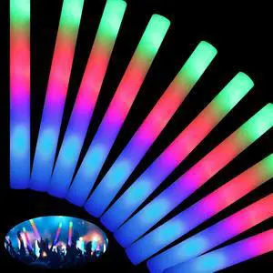 46 PCS Foam Glow Sticks with 3 Modes Colorful Flashing, Foam Light Up Sticks, LED Light Sticks, Glow Sticks Party Pack for Halloween, New Year, Wedding, Raves, Concert, Christmas 46 PCS Foam Glow Sticks with 3 Modes Colorful Flashing, Foam Light Up Sticks, LED Light Sticks, Glow Sticks Party Pack for Halloween, New Year, Wedding, Raves, Concert, Christmas