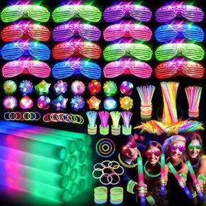 150 PCS Glow in the Dark Party Supplies, 16 Foam Sticks, 16 LED Glasses, 100 Glow Sticks and 18 Finger Lights for Neon Party, 4th of July, Wedding, Birthday, Concert, New Year, Carnivals, Raves 150 PCS Glow in the Dark Party Supplies, 16 Foam Sticks, 16 LED Glasses, 100 Glow Sticks and 18 Finger Lights for Neon Party, 4th of July, Wedding, Birthday, Concert, New Year, Carnivals, Raves