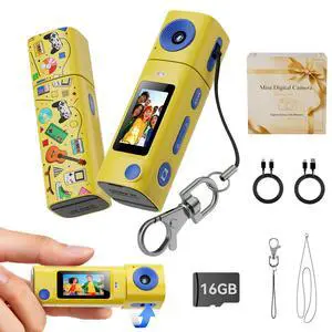 Mini Keychain Digital Camera:2K Digital Mini Camera with 16GB Card,Vintage Keychain Video Camera, 1" HD LCD Display, 400mAh Battery Portable Small Cameras with Elegant Gift Box Mini Keychain Digital Camera:2K Digital Mini Camera with 16GB Card,Vintage Keychain Video Camera, 1" HD LCD Display, 400mAh Battery Portable Small Cameras with Elegant Gift Box