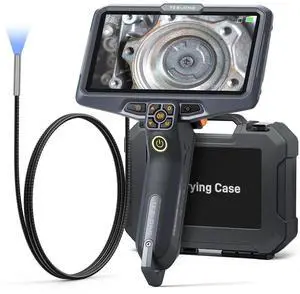 Ultra-Thin 3.9mm Industrial Endoscope with Lights, 6" IPS Screen Hnadle Borescope Automotive Mechanic Inspection Camera with 6000mAh Battery, 5FT Flexible Waterproof Gooseneck Probe Ultra-Thin 3.9mm Industrial Endoscope with Lights, 6" IPS Screen Hnadle Borescope Automotive Mechanic Inspection Camera with 6000mAh Battery, 5FT Flexible Waterproof Gooseneck Probe