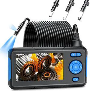 Endoscope Camera with Light, 4.3'' Inspection Snake Cameras, 1080P HD Borescope, Dual Lens, IP67 Waterproof Snake Camera for Inspecting Walls, Vents, Automotive Engines, Pipes, 16.4FT Endoscope Camera with Light, 4.3'' Inspection Snake Cameras, 1080P HD Borescope, Dual Lens, IP67 Waterproof Snake Camera for Inspecting Walls, Vents, Automotive Engines, Pipes, 16.4FT