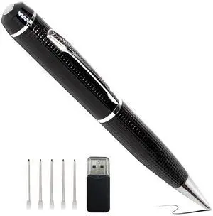 Security Camera, Hidden Spy Camera Pen, 1080P Hidden Camera Nanny Cam, Portable Mini Camera for Baby Pet Elderly Indoor/Outdoor Surveillance No WiFi Function Security Camera, Hidden Spy Camera Pen, 1080P Hidden Camera Nanny Cam, Portable Mini Camera for Baby Pet Elderly Indoor/Outdoor Surveillance No WiFi Function
