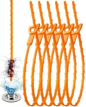 25 Inch Sink Snake Drain Clog Remover Tool,6 Pack Drain Cleaner Hair Clog Remover Tool, Drain Hair Remover Plumbers Snake, Drain Cleaner Sticks, Easy and Quick Unclog Sink Drain, Kitchen, Shower, tub. 25 Inch Sink Snake Drain Clog Remover Tool,6 Pack Drain Cleaner Hair Clog Remover Tool, Drain Hair Remover Plumbers Snake, Drain Cleaner Sticks, Easy and Quick Unclog Sink Drain, Kitchen, Shower, tub.