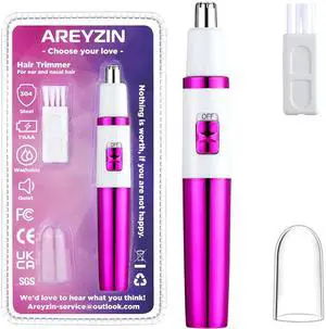 Nose Hiar Trimmer for Women,Ladies Painless Nose Trimmer Women,Eyebrow Facial Ear Hair Trimmer Hair Clippers Professional, Waterproof, Dual-Edge Blade, Purple Nose Hiar Trimmer for Women,Ladies Painless Nose Trimmer Women,Eyebrow Facial Ear Hair Trimmer Hair Clippers Professional, Waterproof, Dual-Edge Blade, Purple