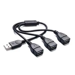 USB Splitter 1 in 3 Out, USB 2.0 Y Splitter Cable, Male to 3 Female, Portable USB Hub for Laptop, PC, Car, PS5, Xbox - Data Transfer & Shared Charging USB Splitter 1 in 3 Out, USB 2.0 Y Splitter Cable, Male to 3 Female, Portable USB Hub for Laptop, PC, Car, PS5, Xbox - Data Transfer & Shared Charging