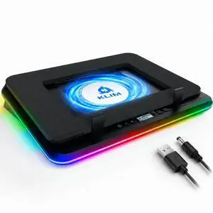 Turbofrost Gaming Laptop Cooling Pad, 16,000 RPM, RGB, USB-C/DC Turbofrost Gaming Laptop Cooling Pad, 16,000 RPM, RGB, USB-C/DC