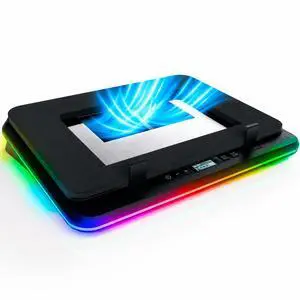 Turbofrost Gaming Laptop Cooling Pad, 16,000 RPM, RGB, USB-C/DC Turbofrost Gaming Laptop Cooling Pad, 16,000 RPM, RGB, USB-C/DC