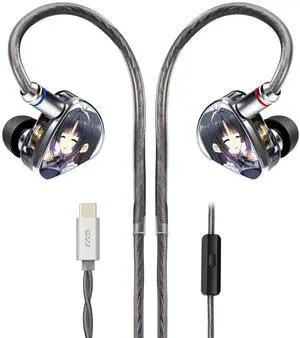 Wired IEM Earbuds for Gaming/Music,Type-C in Ear Monitors with mic Wired IEM Earbuds for Gaming/Music,Type-C in Ear Monitors with mic