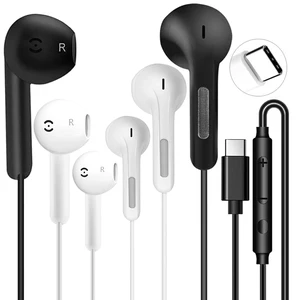 3 Pack USB C Headphones for iPhone 16/15 Pro Max/Plus, Wired Earbuds with Mic & Volume Control, HiFi Stereo Noise Cancelling Type C Earphones Wired for iPad Pro, Samsung Galaxy S23/S22/S21/S20/Ultra 3 Pack USB C Headphones for iPhone 16/15 Pro Max/Plus, Wired Earbuds with Mic & Volume Control, HiFi Stereo Noise Cancelling Type C Earphones Wired for iPad Pro, Samsung Galaxy S23/S22/S21/S20/Ultra
