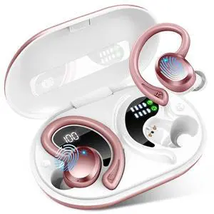 Wireless Earbuds Sport, Bluetooth 5.4 Headphones Bass Hi-Fi Stereo Over Ear Buds, 56Hrs CFZNoise Cancelling Headset with Earhook, IP-X7 Waterproof Earphones Workout Running for Laptop Pad Android iOS Wireless Earbuds Sport, Bluetooth 5.4 Headphones Bass Hi-Fi Stereo Over Ear Buds, 56Hrs CFZNoise Cancelling Headset with Earhook, IP-X7 Waterproof Earphones Workout Running for Laptop Pad Android iOS