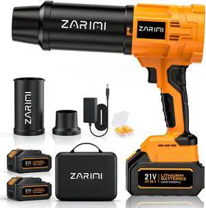 990,000 RPM Cordless Leaf Blower, Electric Handheld Snow Blowers with 2 Batteries & Charger, Lightweight for Patio, Lawn, Yard, Deck Cleaning Orange 990,000 RPM Cordless Leaf Blower, Electric Handheld Snow Blowers with 2 Batteries & Charger, Lightweight for Patio, Lawn, Yard, Deck Cleaning Orange