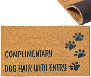 Dog Hair with Entry Funny Door Mats Outside Coir Doormat for Home Entrance,Front Door mat,Indoor Entrance Embroidered Welcome Rubber Rugs Home Christmas Decor 30x 18 Dog Hair with Entry Funny Door Mats Outside Coir Doormat for Home Entrance,Front Door mat,Indoor Entrance Embroidered Welcome Rubber Rugs Home Christmas Decor 30x 18