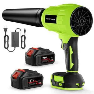 Cordless Leaf Blower, Handheld Leaf Blower with 2×4.0Ah Batteries & Charger Cordless Leaf Blower, Handheld Leaf Blower with 2×4.0Ah Batteries & Charger