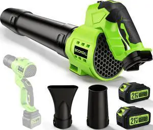 Leaf Blower Cordless with Battery and Charger, Cordless Leaf Blower with Rotatable Body, 2-Pack 20V Batteries, 6-Speed, Shoulder Strap; Handheld Blower for Lawn Care, Car, Patio, Dust Leaf Blower Cordless with Battery and Charger, Cordless Leaf Blower with Rotatable Body, 2-Pack 20V Batteries, 6-Speed, Shoulder Strap; Handheld Blower for Lawn Care, Car, Patio, Dust