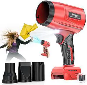 800,000 RPM Leaf Blower Compatible with Milwaukee 18V: Ecarke Cordless Dust Blower, Electric Turbo Jet Blower Handheld Battery Powered with Brushless Motor for Patio Garden Lawn(Tool Only, No Battery) 800,000 RPM Leaf Blower Compatible with Milwaukee 18V: Ecarke Cordless Dust Blower, Electric Turbo Jet Blower Handheld Battery Powered with Brushless Motor for Patio Garden Lawn(Tool Only, No Battery)