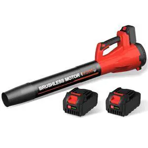 Leaf Blower, Cordless Leaf Blower with 2 X 5.0Ah Battery and Charger, 6 Speed Mode Electric Leaf Blowers Cordless for Blowing Leaves, Blowers for Yard Garden Lawn Care and Dust, Gift for Men(Red) Leaf Blower, Cordless Leaf Blower with 2 X 5.0Ah Battery and Charger, 6 Speed Mode Electric Leaf Blowers Cordless for Blowing Leaves, Blowers for Yard Garden Lawn Care and Dust, Gift for Men(Red)