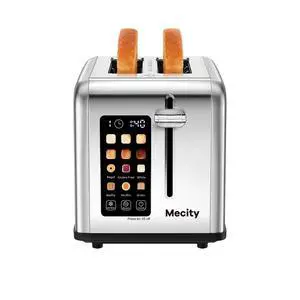 2 Slice Toaster Touch Screen 1.5" Wide Slot, Stainless Steel Smart Bread Toaster for Bagel Muffin Waffle Gluten Free Breads, Timer, Defrost, Reheat, 120V 825W 2 Slice Toaster Touch Screen 1.5" Wide Slot, Stainless Steel Smart Bread Toaster for Bagel Muffin Waffle Gluten Free Breads, Timer, Defrost, Reheat, 120V 825W