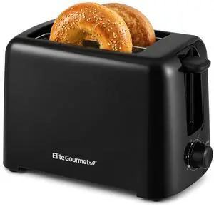 2-Slice Cool-Touch Toaster, Extra-Wide 1.25" Slots, Black 2-Slice Cool-Touch Toaster, Extra-Wide 1.25" Slots, Black